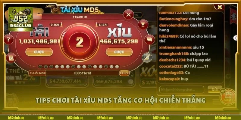 Bỏ túi mẹo chơi hay giúp nhanh thắng tài xỉu MD5.