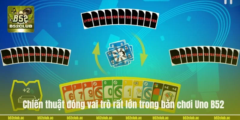 Chiến thuật đóng vai trò rất lớn trong bàn chơi Uno B52.
