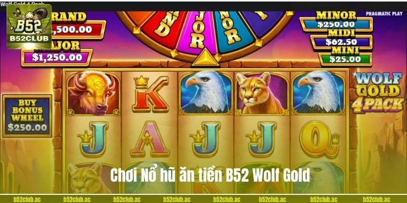 Nổ hũ ăn tiền B52 - Wolf Gold có lượt người chơi đông đảo.