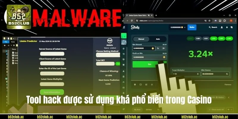 Tool hack được sử dụng khá phổ biến trong Casino.